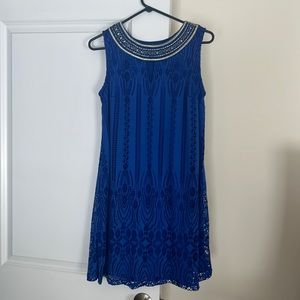 Sandra Darren 12P Royal Blue dress